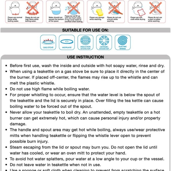 COPY - 2.1 Quart Enamel-on-Steel Whistling Tea Kettle (Giraffe) - Picture 6 of 6